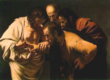 Caravaggio : Niewierny Tomasz